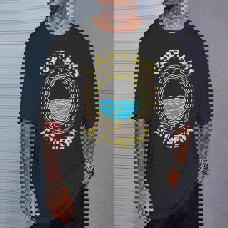 Capitaine Athena Prénom Personnalisé Surnom Personnalisé Drôle T-Shirt Cadeaux pour lui