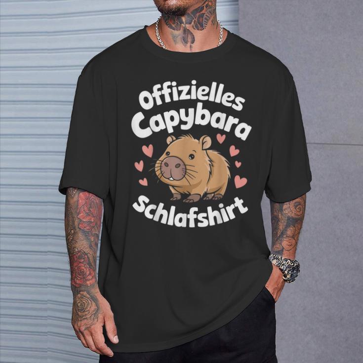 Capybara Official Capybara Sleep T-Shirt Geschenke für Ihn