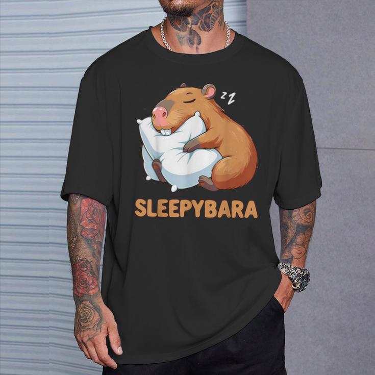 Capybara Sleep Sleepybara Nightdress Capybara Sleep T-Shirt Geschenke für Ihn