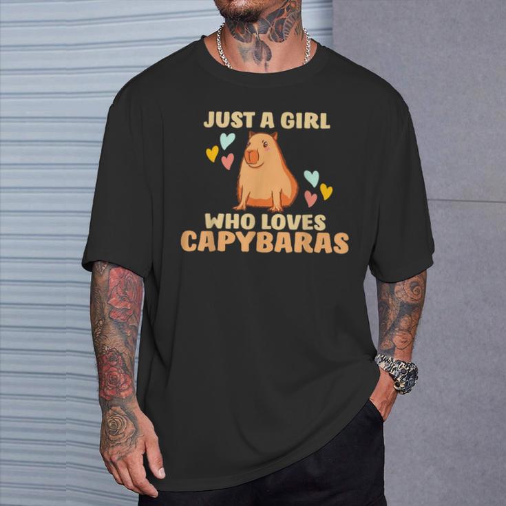 Capybara Water Pig Rodent Capybara T-Shirt Geschenke für Ihn