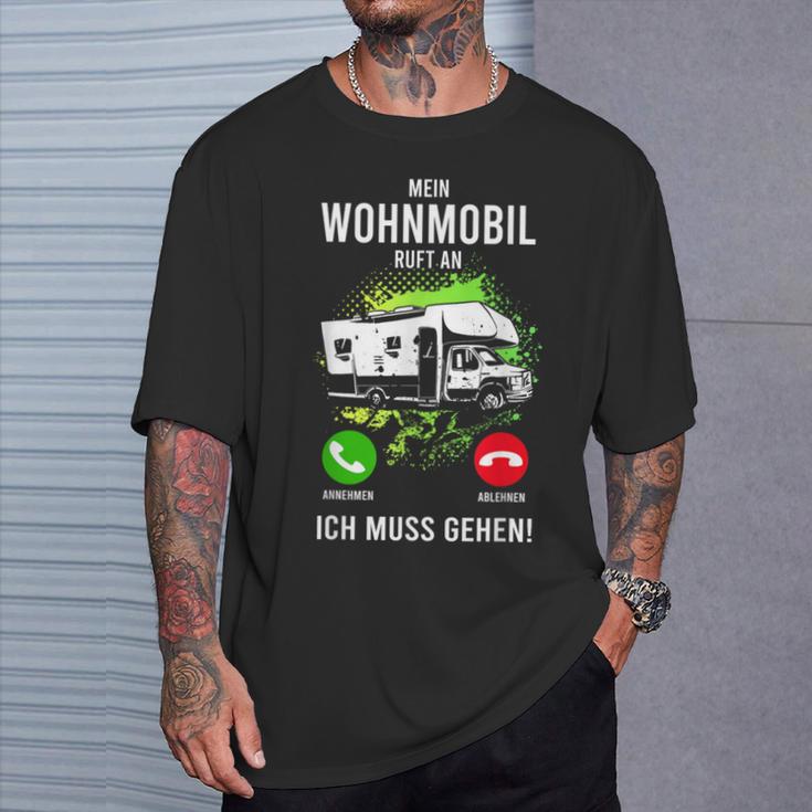 My Caravan Call An Camper Motorhome Camping Bus T-Shirt Geschenke für Ihn