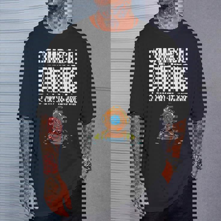 Commercial Diver Diving T-Shirt Gifts for Him