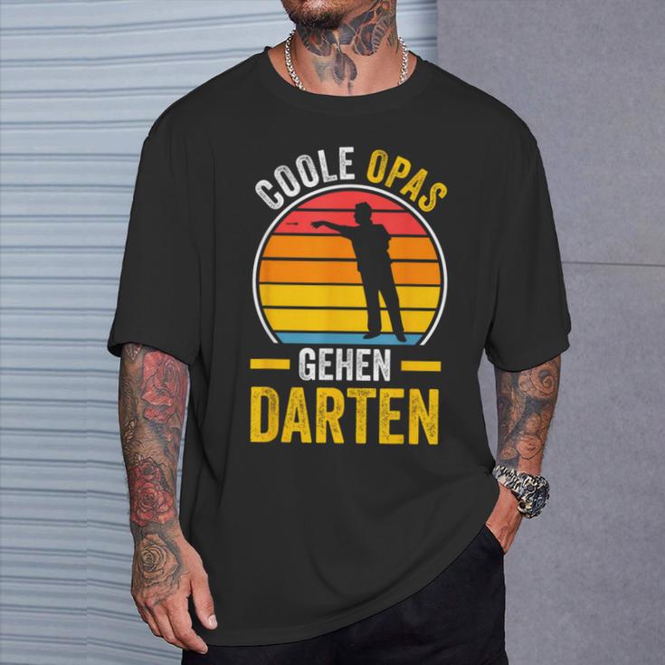 Cool Opas Going Dart Grandpa Dart T-Shirt Geschenke für Ihn