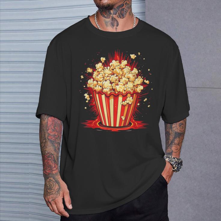 Cool Popcorn Container T-Shirt Geschenke für Ihn