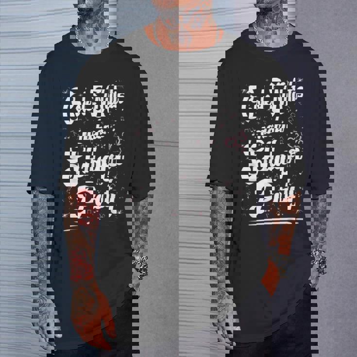 Coole Muttis Machen Schlagerparty Outfit Sexy Schlager Party T-Shirt Geschenke für Ihn