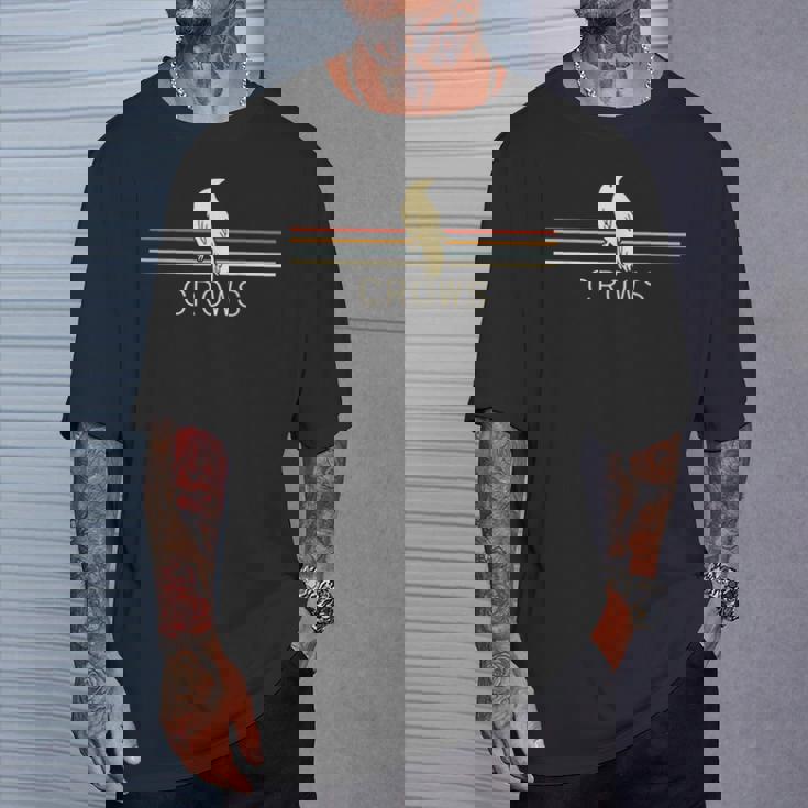 Cuervos Retro Hombres Cuervos Cuervo Negro Pájaro Cuervo Para Hombres Camiseta unisex Regalos para él