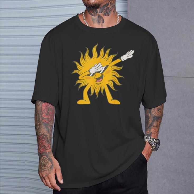 Dabbing Sun Summer Fun T-Shirt Geschenke für Ihn