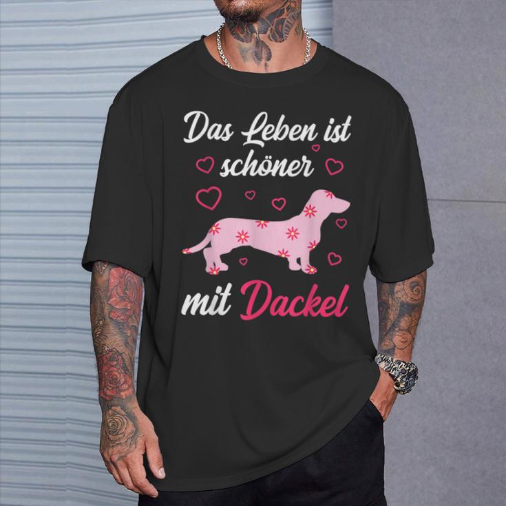 Dachshund Dog Girl Lady T-Shirt Geschenke für Ihn