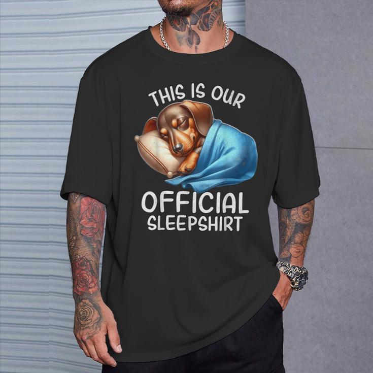 Dachshund Pyjamas Official Dachshund T-Shirt Geschenke für Ihn