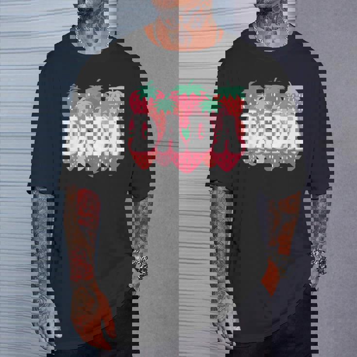 Dada Of The Berry First Birthday Strawberry Family Matching T-Shirt Gifts for Him