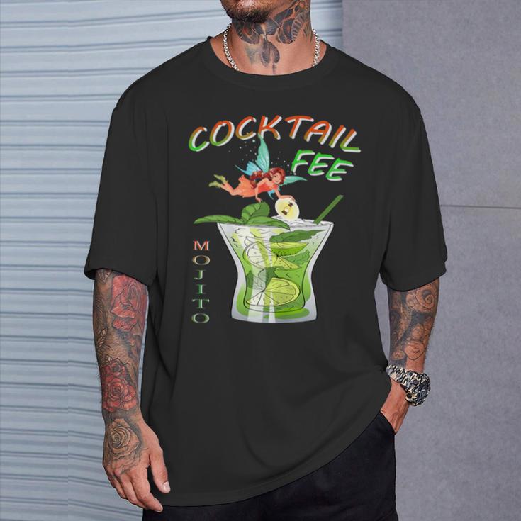 Damen Cocktail Fee Kostüm T-Shirt Geschenke für Ihn