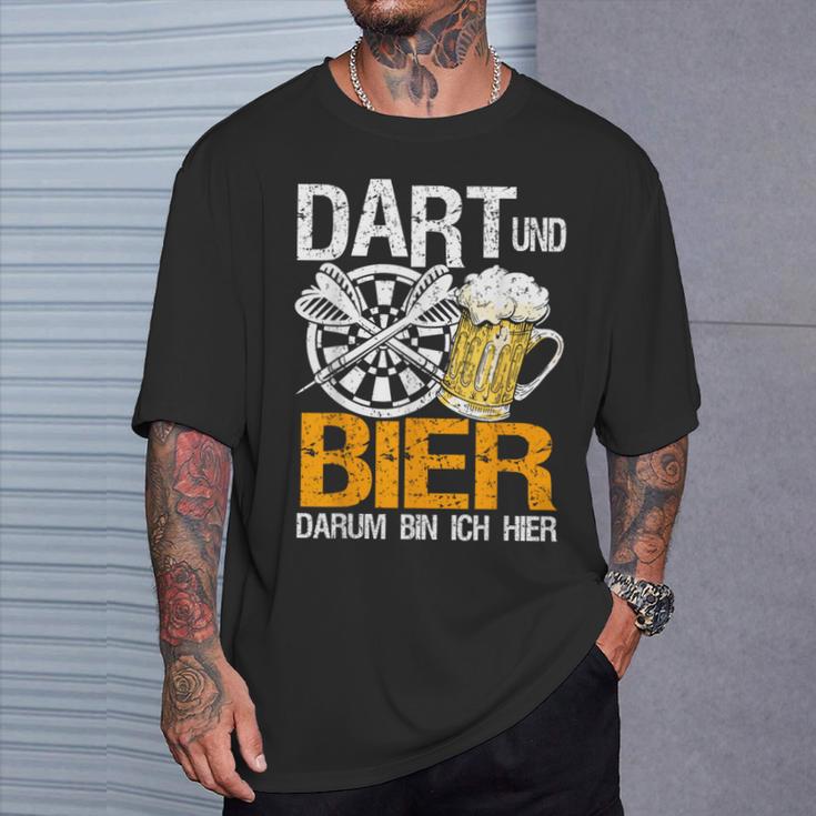 Dart Und Bier Das Gönn Ich Mir Darter Dart Player Jersey T-Shirt Geschenke für Ihn