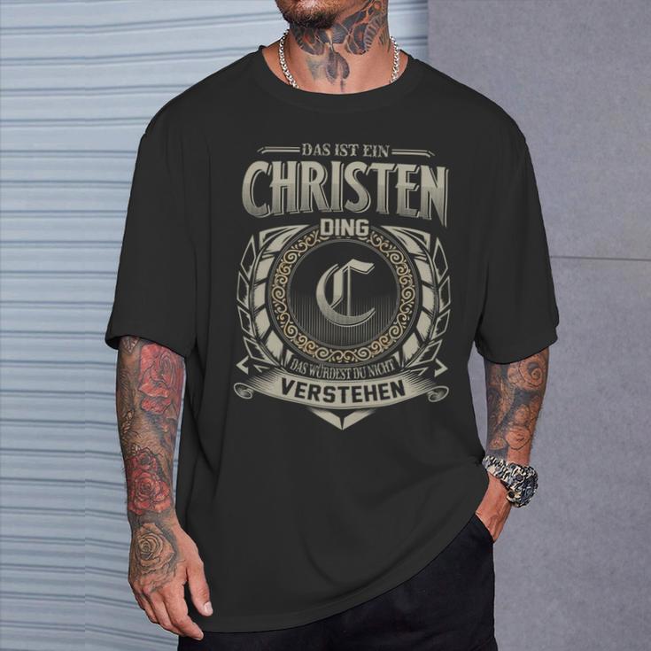 Das Ist Ein Christen Ding Christen Name T-Shirt Geschenke für Ihn