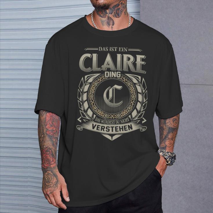 Das Ist Ein Claire Ding Claire Name T-Shirt Geschenke für Ihn