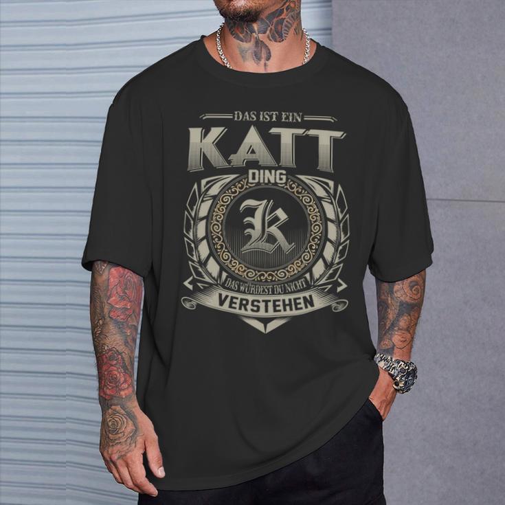 Das Ist Ein Katt Ding Katt Name T-Shirt Geschenke für Ihn