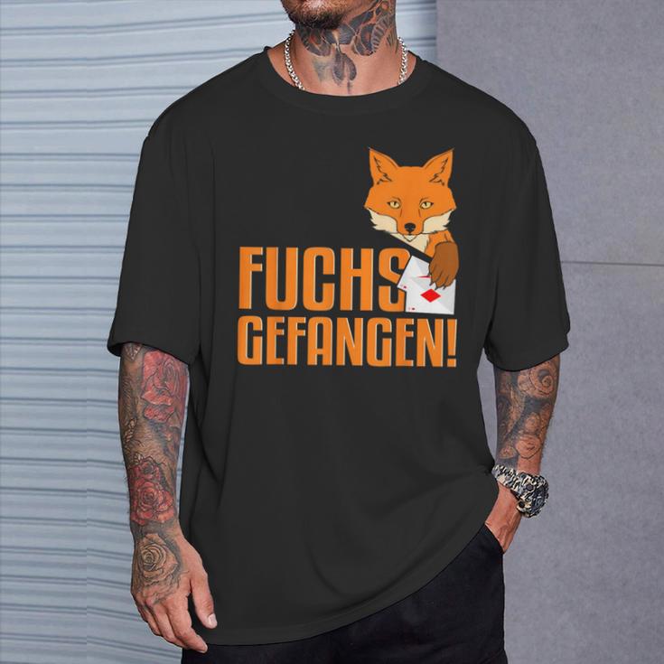 Doppelkopf Card Game Foxes Catch T-Shirt Geschenke für Ihn