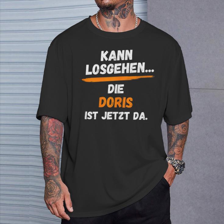 Doris Name Saying First Name Can Go Off T-Shirt Geschenke für Ihn