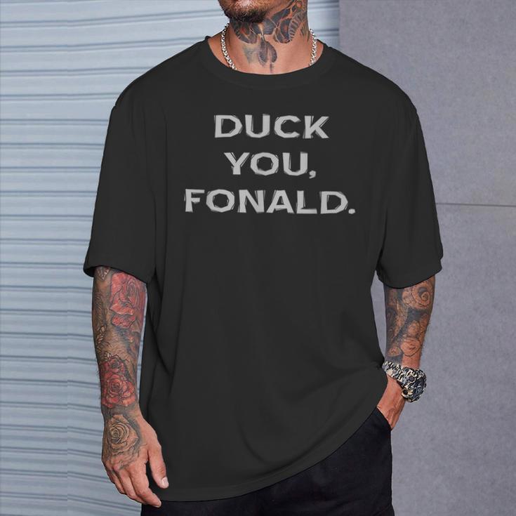 Duck You Fonald Anti Donald Trump s T-Shirt Geschenke für Ihn