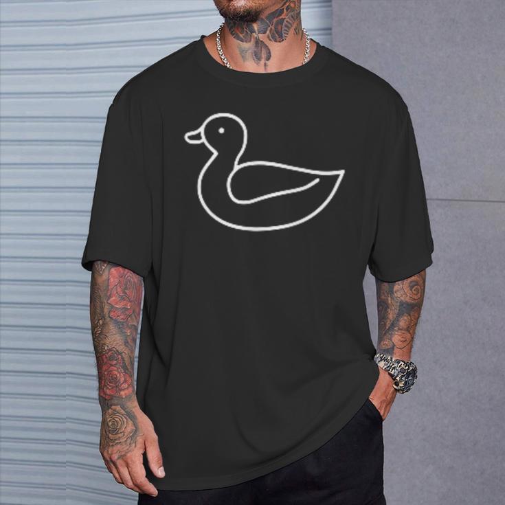 Duck Minimalism T-Shirt Geschenke für Ihn