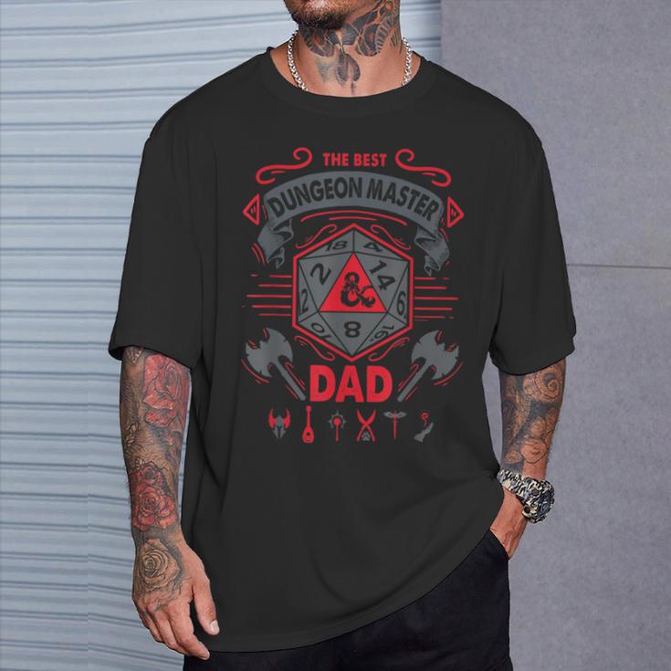 Dungeons & Dragons The Best Dungeon Master Dad Die Logo T-Shirt Geschenke für Ihn