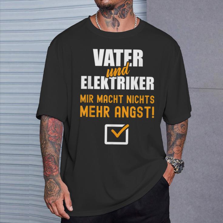 Electrician Father Dad Birth T-Shirt Geschenke für Ihn