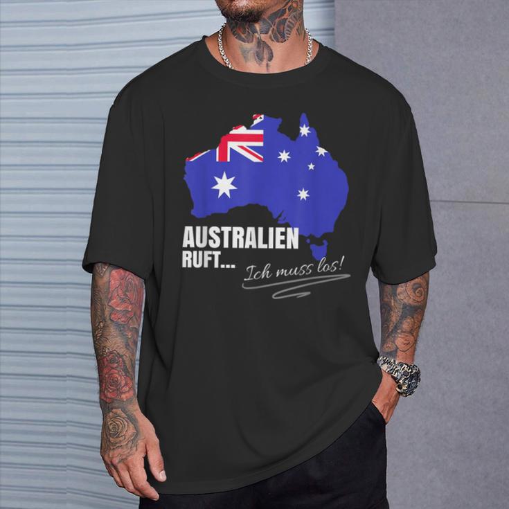 Emigration Australia Farewell Must Have Gadgets Emigrant T-Shirt Geschenke für Ihn