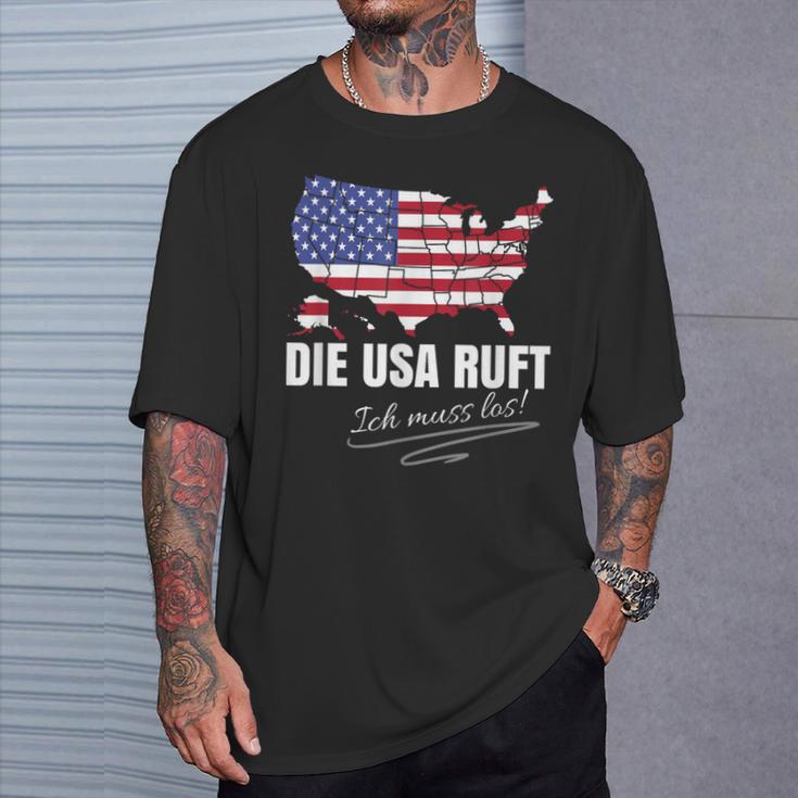 Emigration Usa Farewell Gadgets America Emigrant T-Shirt Geschenke für Ihn