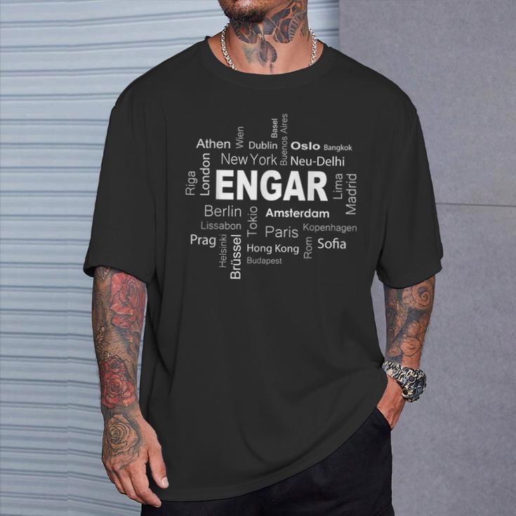 Engar New York Berlin Engar Meine Hauptstadt T-Shirt Geschenke für Ihn