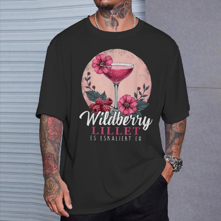 Es Eskaliert Eh Sommer Cocktail Party Wildberry Lillet Damen T-Shirt Geschenke für Ihn