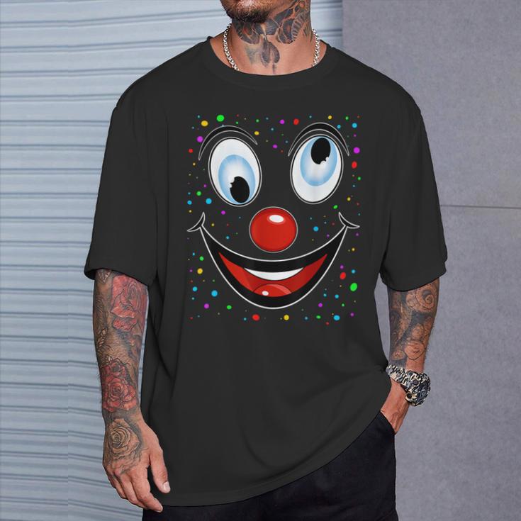 Fancy Dress Clown Face Outfit Clown Costume Carnival T-Shirt Geschenke für Ihn