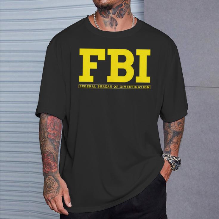 Fbi Federal Office For Investigation Officers 2-Sided T-Shirt Geschenke für Ihn