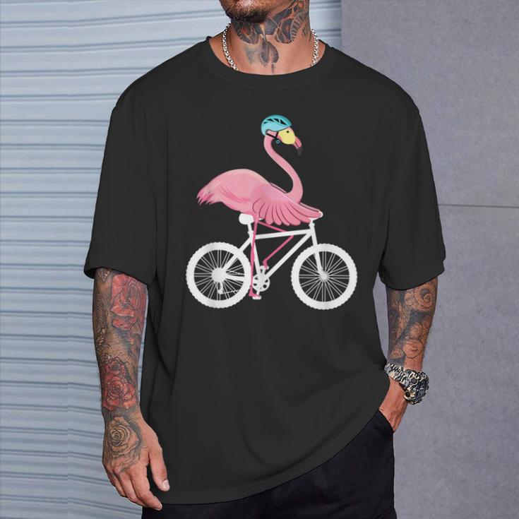 Flamingo Bicycle Bike Flamingo T-Shirt Geschenke für Ihn