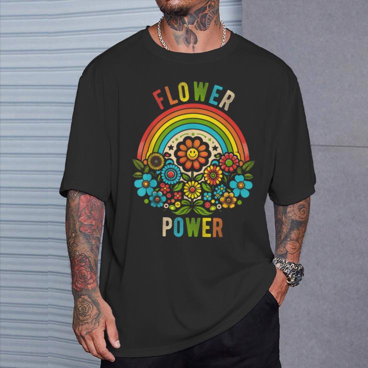 Flower Power Retro Nature Nostalgiaintage Outdoor Power T-Shirt Geschenke für Ihn