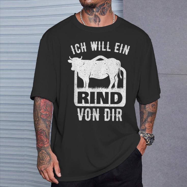 Agriculture Saying I Will A Rindon Dir Fun T-Shirt Geschenke für Ihn