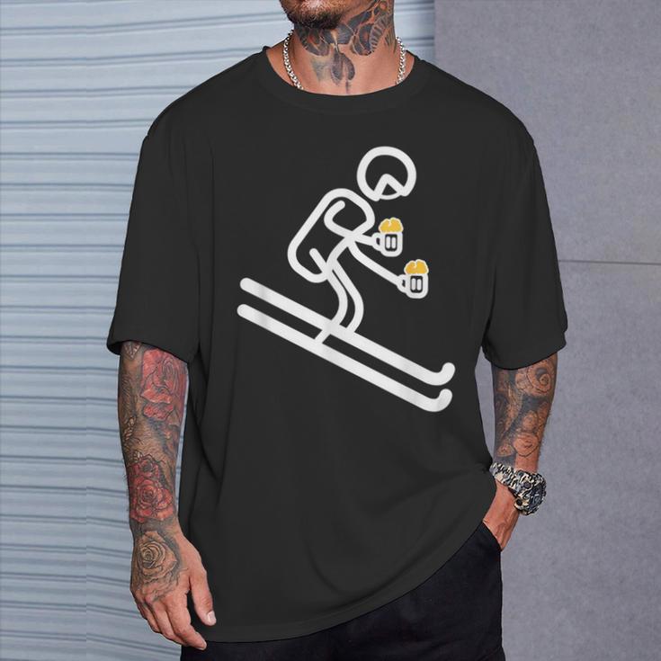 Apre Ski Man Beer Lover T-Shirt Geschenke für Ihn