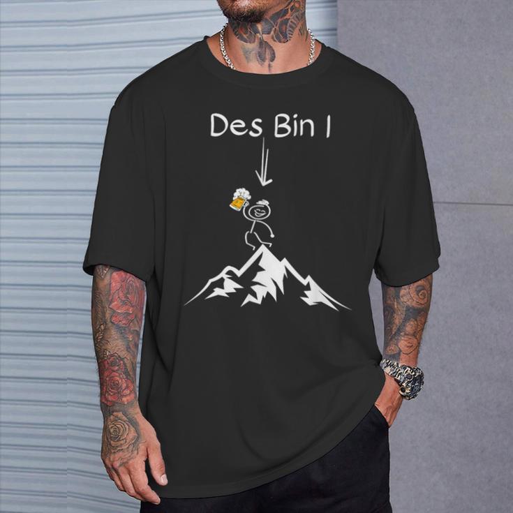 Hiking Beer Des Bin I Mountains Alps Outdoor S T-Shirt Geschenke für Ihn