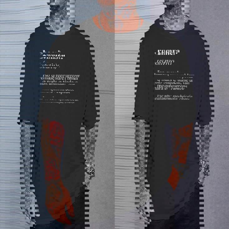 Job Definition Spanish Economista Camiseta unisex Regalos para él