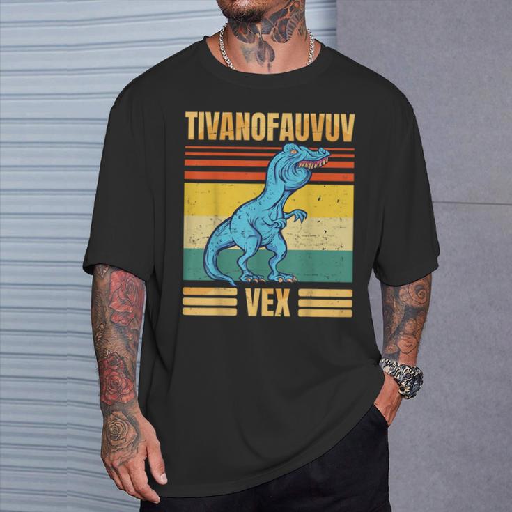 T-Rex Tyrannosaurus Tivanofauvuvex Meme T-Shirt Geschenke für Ihn