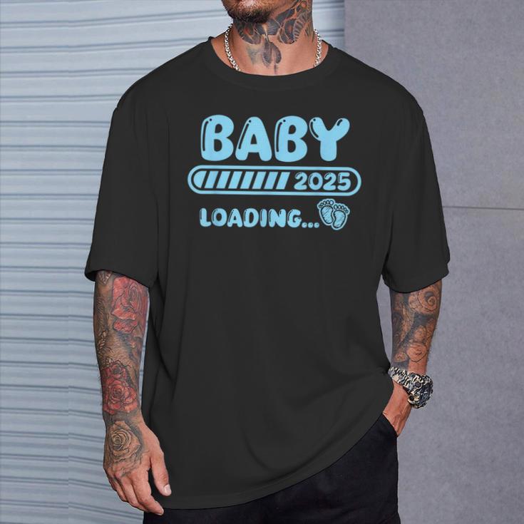 Future Mother Baby Is Loading 2025 Prediction Birth T-Shirt Geschenke für Ihn