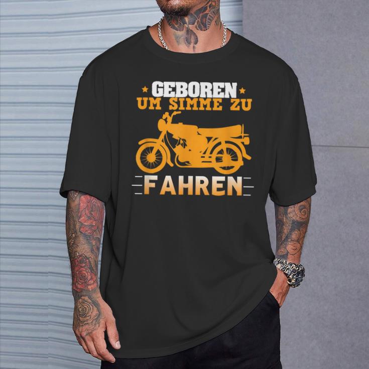 'Geboren Um S-51 Zu Fahren' Simson S51 Oldtimer T-Shirt Geschenke für Ihn