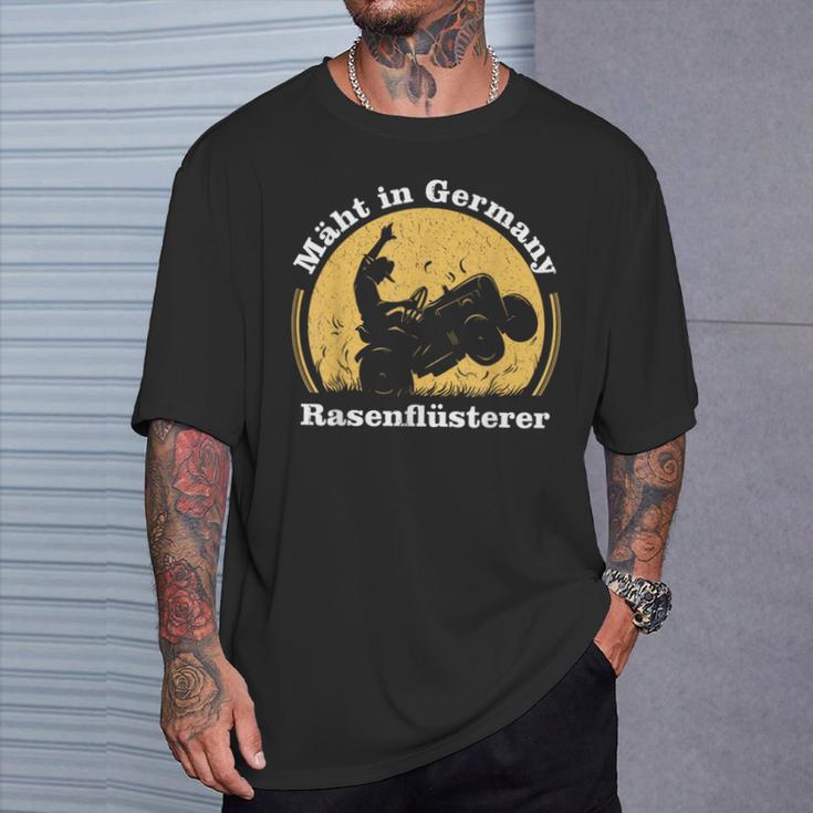 With German Lawnmower Lawn Mowing T-Shirt Geschenke für Ihn