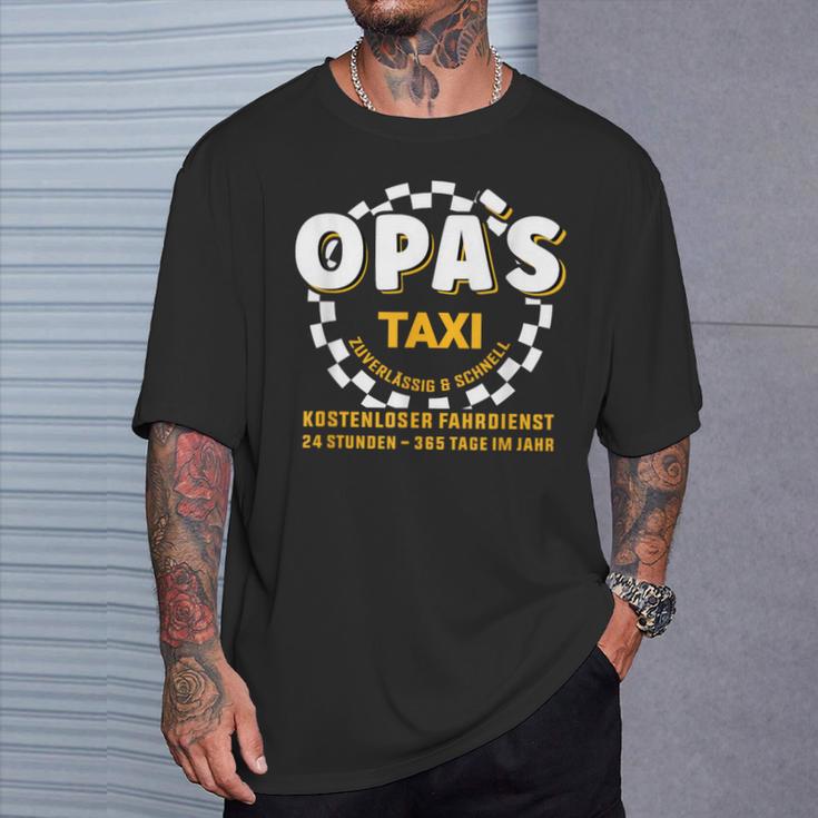 Grandpa's Taxi Chauffeur Auto Fahrbring Und Bringen T-Shirt Geschenke für Ihn