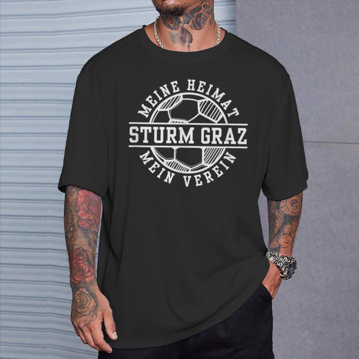 Graz Sturm Football Home Fan Styria Austria Stadium T-Shirt Geschenke für Ihn