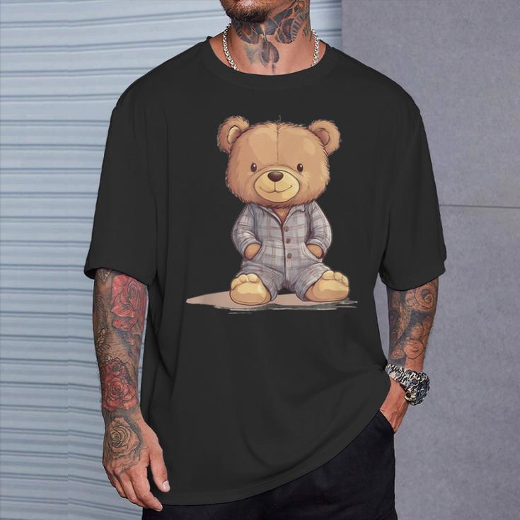 Great Teddy Bear In Soft And Cosy Pyjamas T-Shirt Geschenke für Ihn