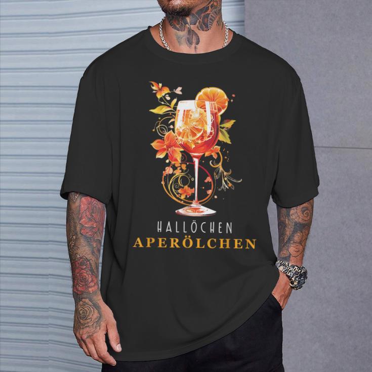 Hallöchen Aperölchen Outfit Sommer Party Cocktail Spritz T-Shirt Geschenke für Ihn