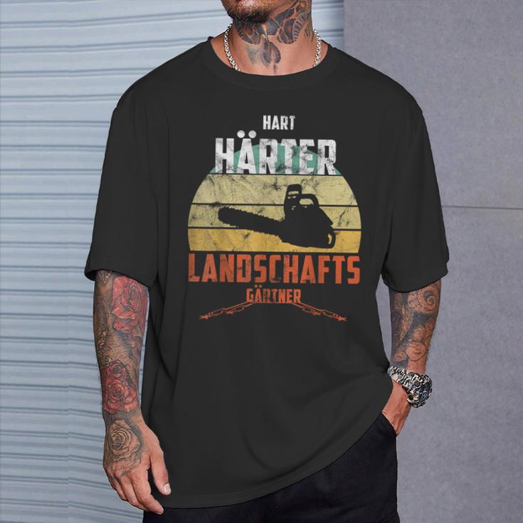 Hard Hardener Landscaper Chainsawintage T-Shirt Geschenke für Ihn