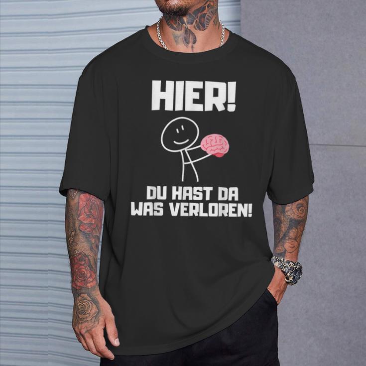 Hier Du Hast Da Waserloren T-Shirt Geschenke für Ihn