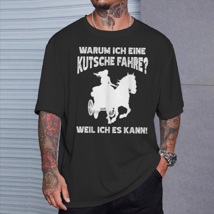 Horse Carriage Driving Carriage Coach T-Shirt Geschenke für Ihn