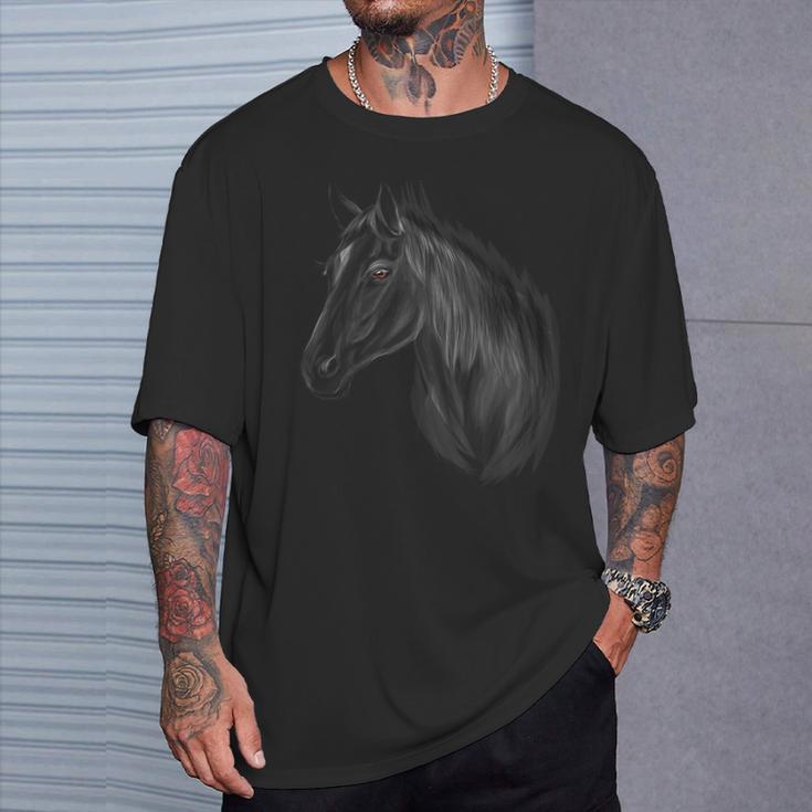 Horse Girls Rider Horse Head S T-Shirt Geschenke für Ihn