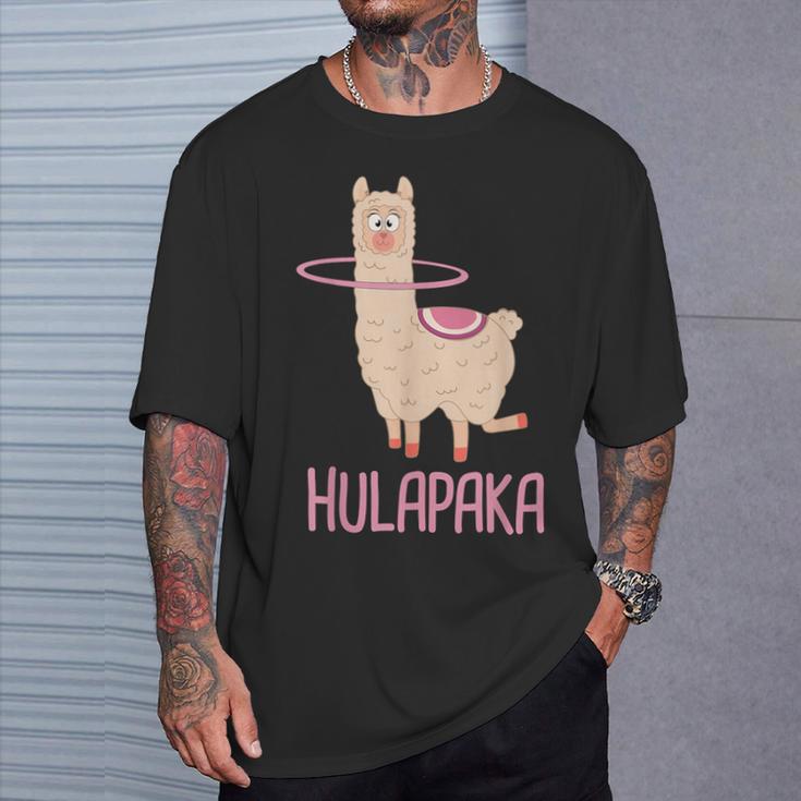 Hulapaka Alpaca Lama Hula Hooping Hoops Hoop Dance Hullern T-Shirt Geschenke für Ihn